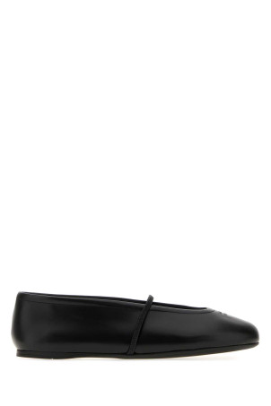 Black leather ballerinas Black MIU MIU (5F334EF005070)