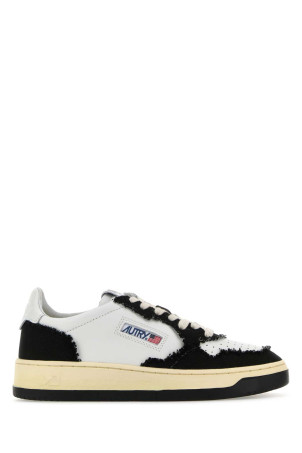 Two-tone leather and fabric Medalist sneakers AUTRY (AULW)
