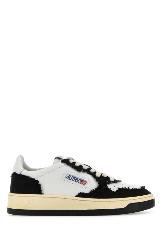 Two-tone leather and fabric Medalist sneakers AUTRY (AULW)