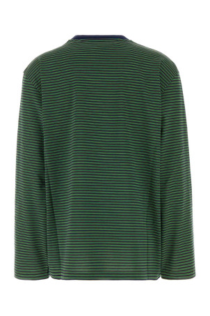 Embroidered cotton oversize t-shirt MIU MIU (MJL014SOOO14RT)