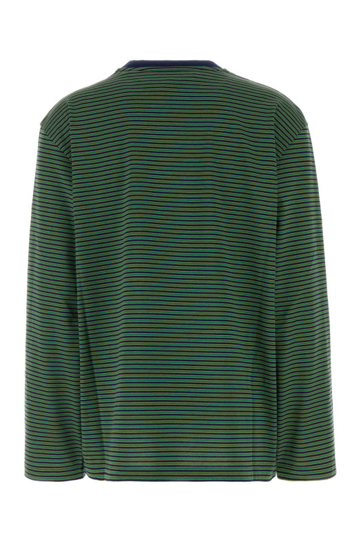 Embroidered cotton oversize t-shirt MIU MIU (MJL014SOOO14RT)