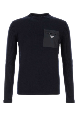 Midnight blue wool sweater Blue PRADA (UMB049SWMO1W4X)