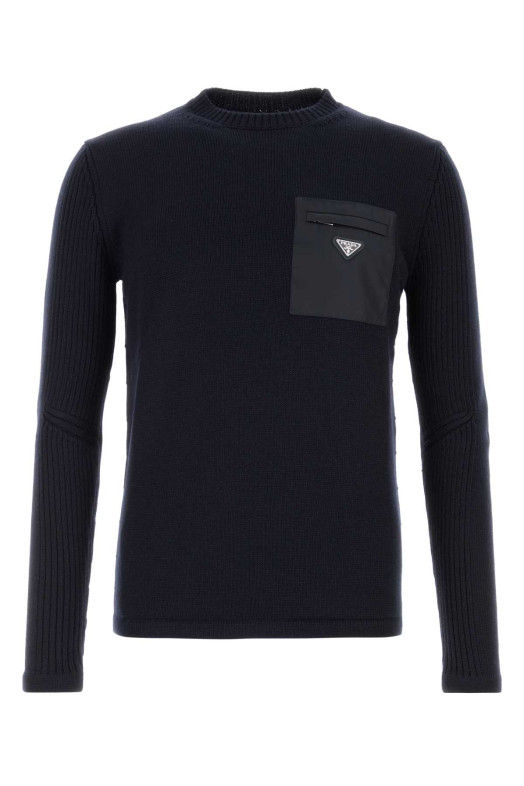 Midnight blue wool sweater Blue PRADA (UMB049SWMO1W4X)