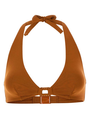 Caramel stretch nylon Navire bikini top ERES (032507)