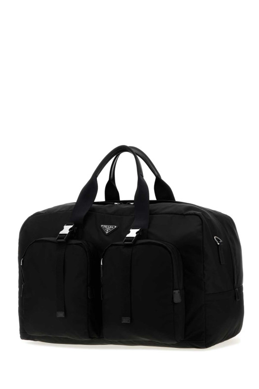 Black canvas travel bag Black PRADA (2VC006VOOM2DMG)