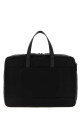 Black canvas briefcase Black PRADA (2VE0292DMH)