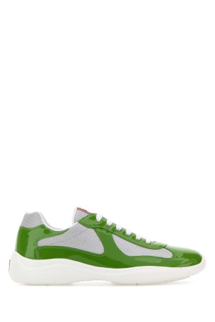 Two-tone leather and fabric Prada America s Cup sneakers PRADA (4E3400FG000ASZ)