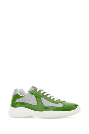 Two-tone leather and fabric Prada America s Cup sneakers PRADA (4E3400FG000ASZ)