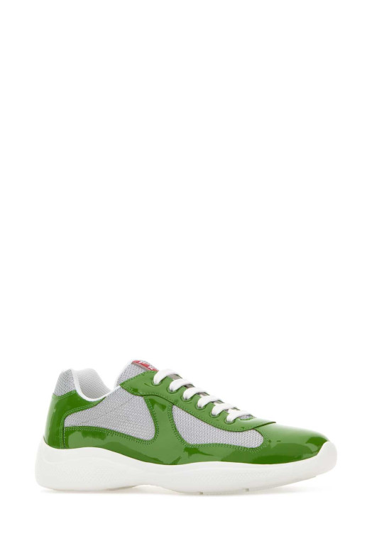 Two-tone leather and fabric Prada America s Cup sneakers PRADA (4E3400FG000ASZ)
