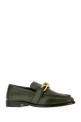 Olive green leather Astaire loafers BOTTEGA VENETA (796697V5DZ0)