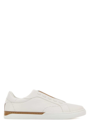 Chalk leather Fendi City slip ons FENDI (7E1937A2C9)