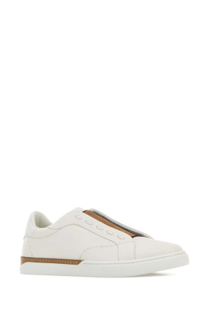 Chalk leather Fendi City slip ons FENDI (7E1937A2C9)
