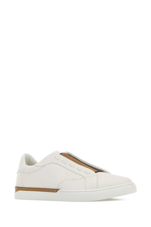 Chalk leather Fendi City slip ons FENDI (7E1937A2C9)