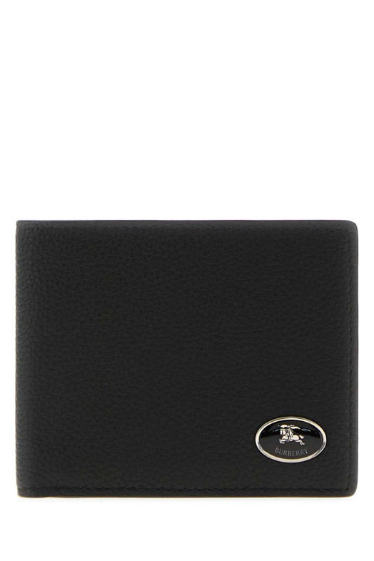 Black leather wallet Black BURBERRY (8113095)