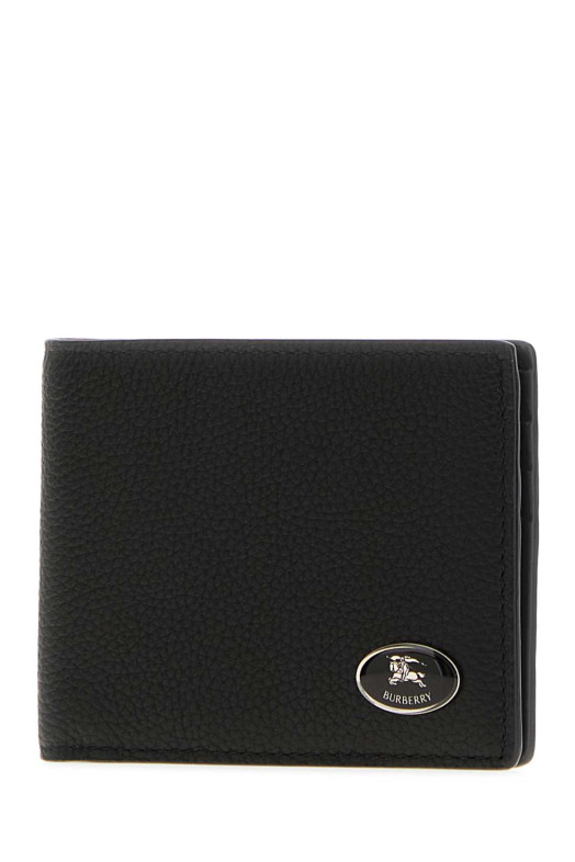 Black leather wallet Black BURBERRY (8113095)