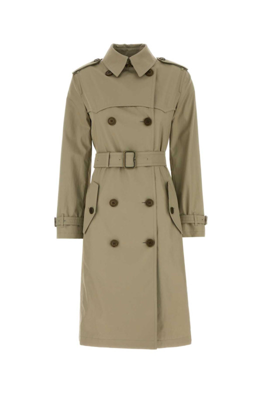 Khaki gabardine trench coat BURBERRY (8127103)