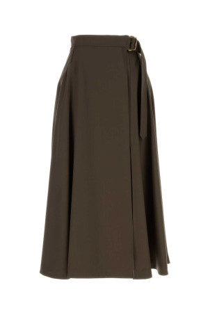 Brown wool skirt BURBERRY (8128844)