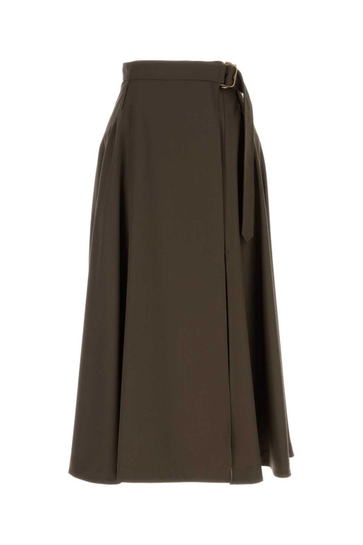 Brown wool skirt BURBERRY (8128844)