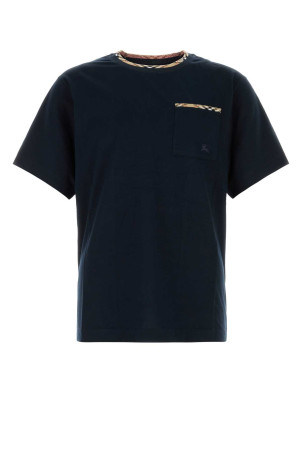 Midnight blue cotton t-shirt BURBERRY (8130050)