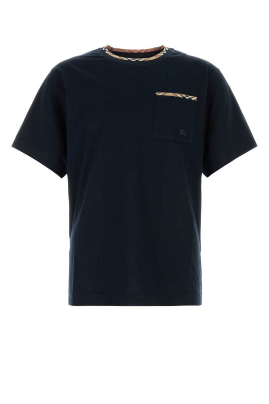 Midnight blue cotton t-shirt BURBERRY (8130050)