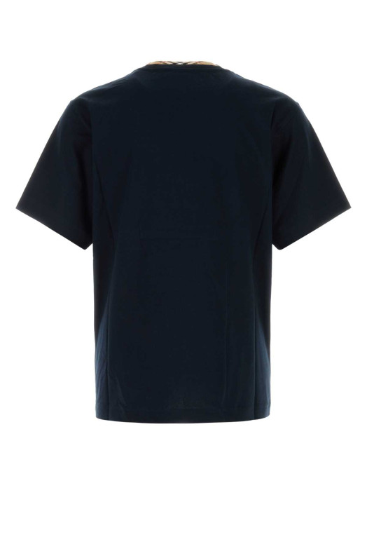 Midnight blue cotton t-shirt BURBERRY (8130050)