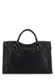 Black leather medium Le City handbag Black BALENCIAGA (8657602ACLR)