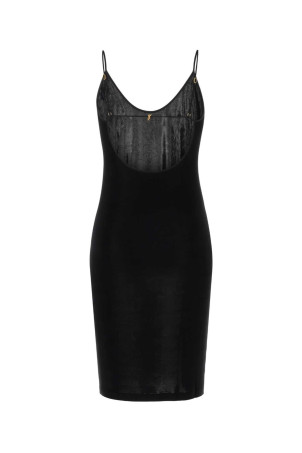 Black stretch viscose dress Black SAINT LAURENT (868281Y38DS)