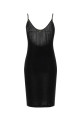 Black stretch viscose dress Black SAINT LAURENT (868281Y38DS)