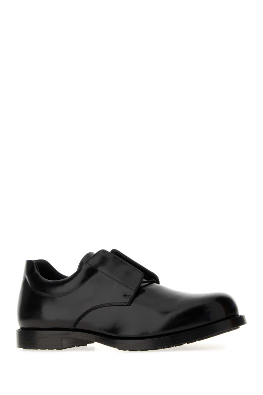 Black leather Comfy lace-up shoes Black BALENCIAGA (876290WBEC0)