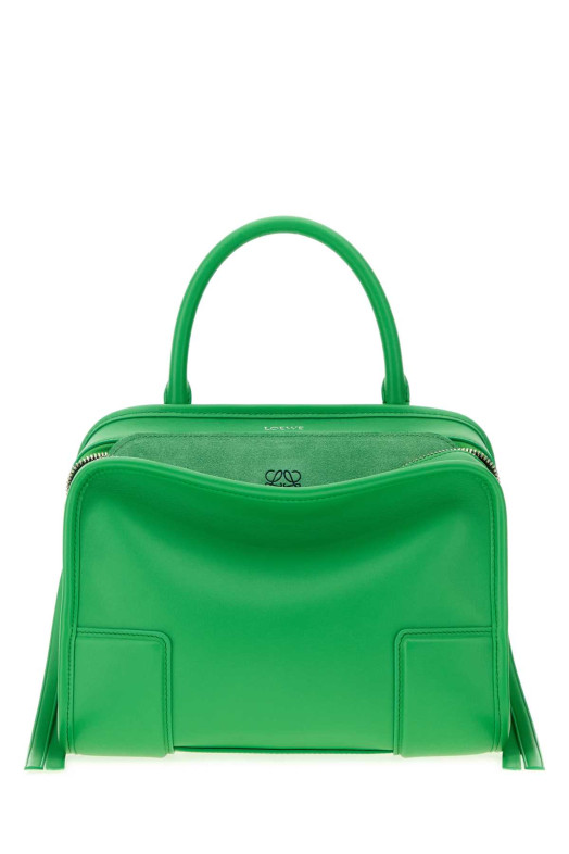 Grass green leather small Amazona handbag LOEWE (A039AS0X01)