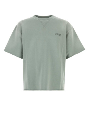 Sage green cotton oversize t-shirt GOLDEN GOOSE DELUXE BRAND (GUP02853P002632)