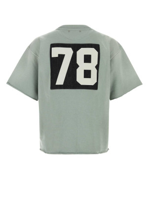 Sage green cotton oversize t-shirt GOLDEN GOOSE DELUXE BRAND (GUP02853P002632)