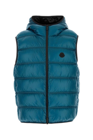 Petrol blue nylon sleeveless Pantestrel down jacket MONCLER (L20911A00034595B1)