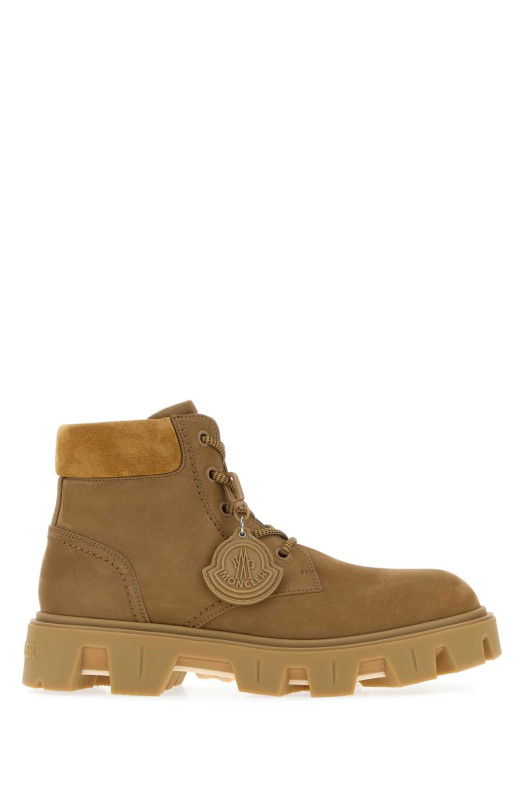 Beige suede  Peak City ankle boots MONCLER (L209A4F00070M6882)