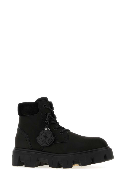 Black suede  Peak City ankle boots Black MONCLER (L209A4F00070M6882)