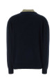 Navy blue wool blend polo shirt MIU MIU (MML07MSOOO6061)