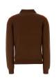 Brown cashmere polo shirt PRADA (P24G3PSOOO6519)