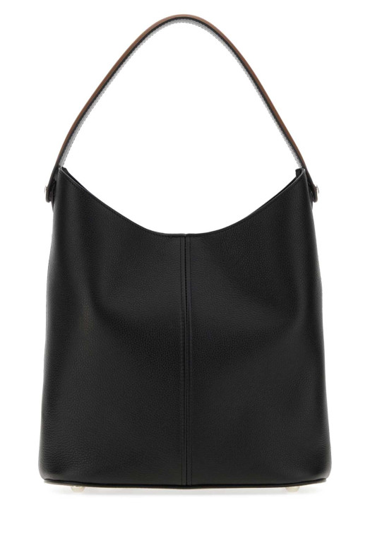 Black leather Dress-Age shopping bag MAISON MARGIELA (SB2WD0096P7268)