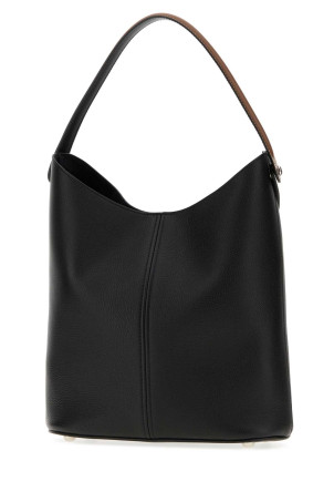 Black leather Dress-Age shopping bag MAISON MARGIELA (SB2WD0096P7268)