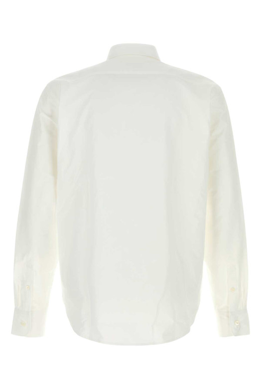 White poplin shirt Black PRADA (UCN719SOOO19S1)