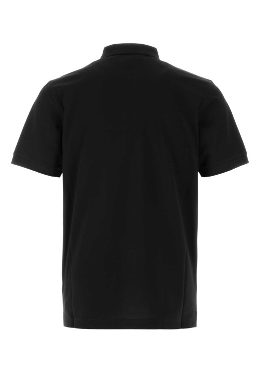 Black piquet polo shirt Black PRADA (UJN444SWM31867)