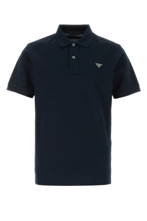 Midnight blue piquet polo shirt PRADA (UJN444SWM31867)