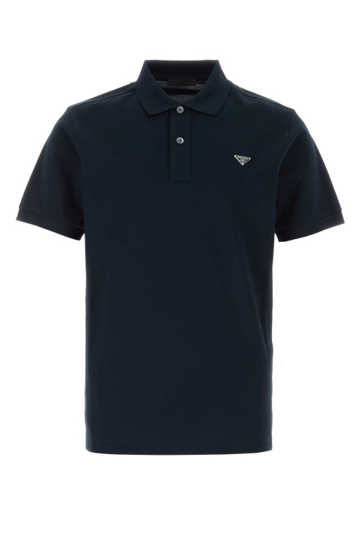 Midnight blue piquet polo shirt PRADA (UJN444SWM31867)