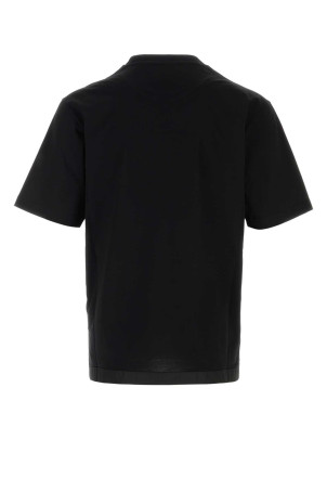 Black cotton t-shirt Black PRADA (UJN661SWMO11CK)
