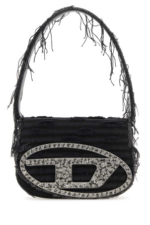 Black denim 1DR shoulder bag DIESEL (X08396P6319)