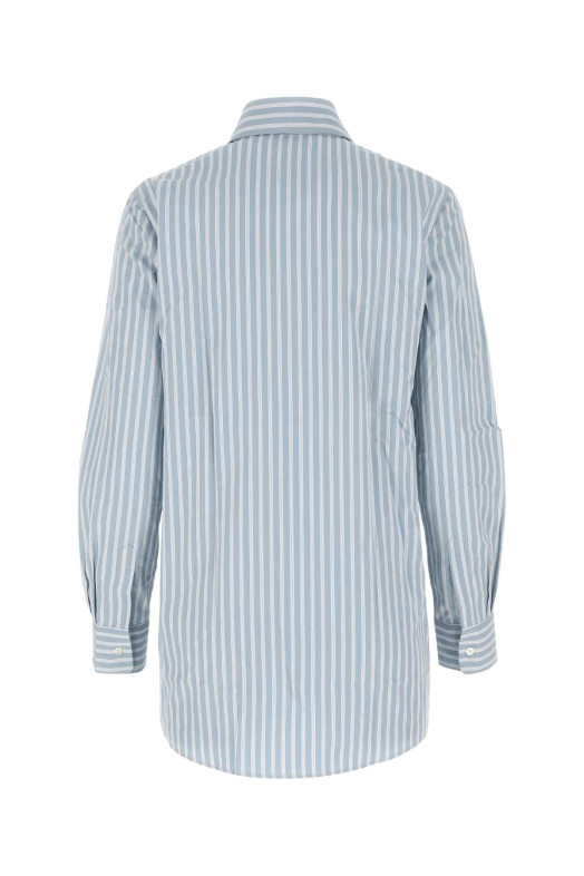 Embroidered poplin shirt Blue ETRO (124006803)