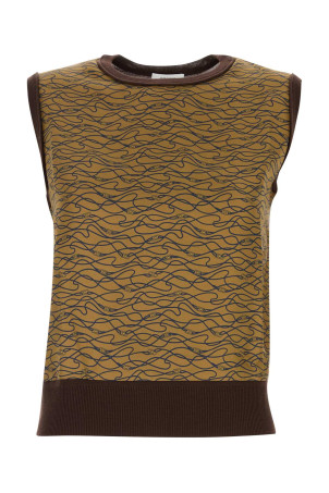 Printed silk and wool vest SALVATORE FERRAGAMO (13I624796190)