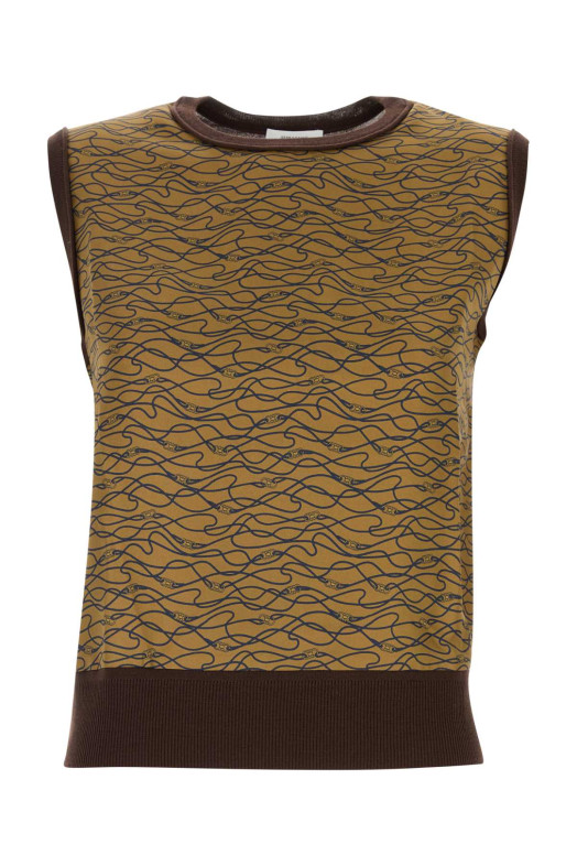 Printed silk and wool vest SALVATORE FERRAGAMO (13I624796190)