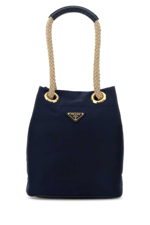 Navy blue Re-Nylon Prada Mariner bucket bag PRADA (1BE0822HG8)