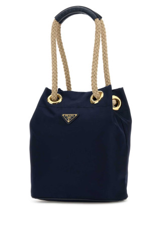 Navy blue Re-Nylon Prada Mariner bucket bag PRADA (1BE0822HG8)
